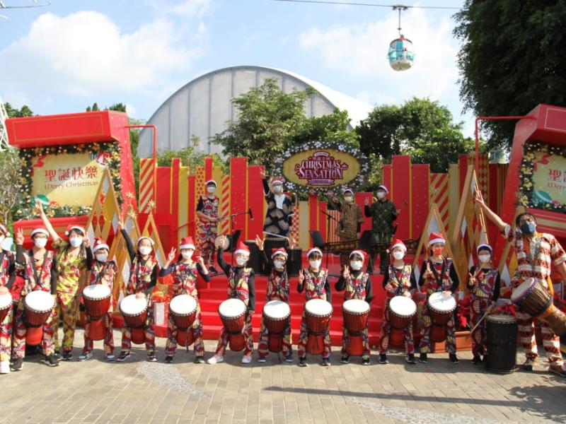 2022-12-10 African Music Ensemble School Team Performing in Ocean Park