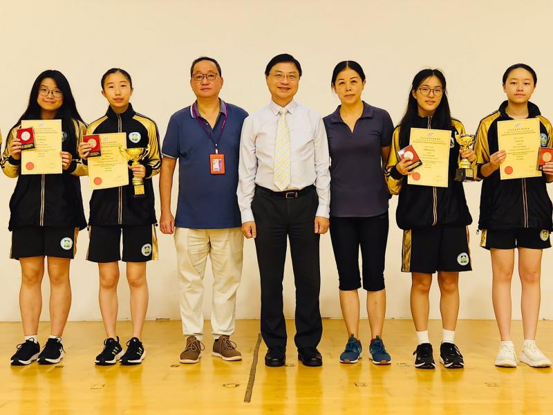 Winning First Runner-up in Girls’ Grade B, 2023-2024 Inter-school (Division 2) Table Tennis Competition