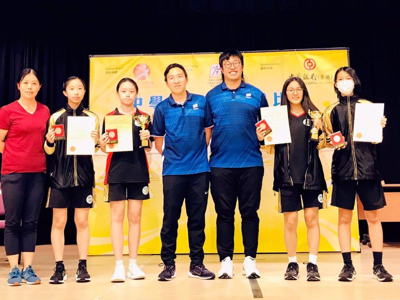 Winning First Runner-up in Girls’ Grade B, 2023-2024 Inter-school (Division 2) Table Tennis Competition