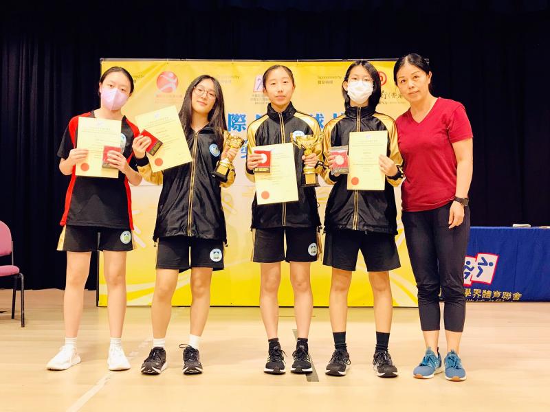 Winning First Runner-up in Girls’ Grade B, 2023-2024 Inter-school (Division 2) Table Tennis Competition