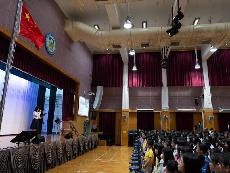 Teachers and students joined in National Day celebration